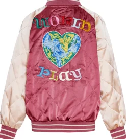 Molo Bomberjakke - Haru - Dark Rose/Creme m. Broderi