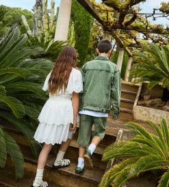 Molo Nederdel - Brianna - Crisp White m. Hulmønster