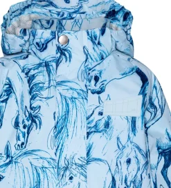 Molo Regnjakke - PE - Waiton - Sky Blue Horses