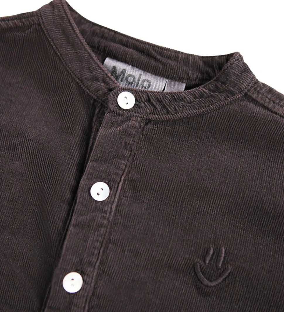 Molo Skjorte - Fløjl - Enoz - Dark Cocoa