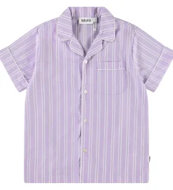 Molo Skjorte - Rara - Purple Rail Stripe