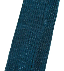 Molo Strømpebukser - Rib - Cosmic Green m. Glimmer