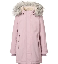 Molo Vinterfrakke - Peace - Blue Pink m. Imiteret Pels