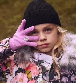 Molo Vinterfrakke - Peace - Flower Art m. Imiteret Pels