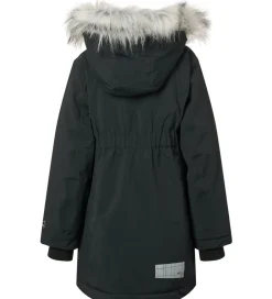 Molo Vinterfrakke - Peace - Sort m. Imiteret Pels