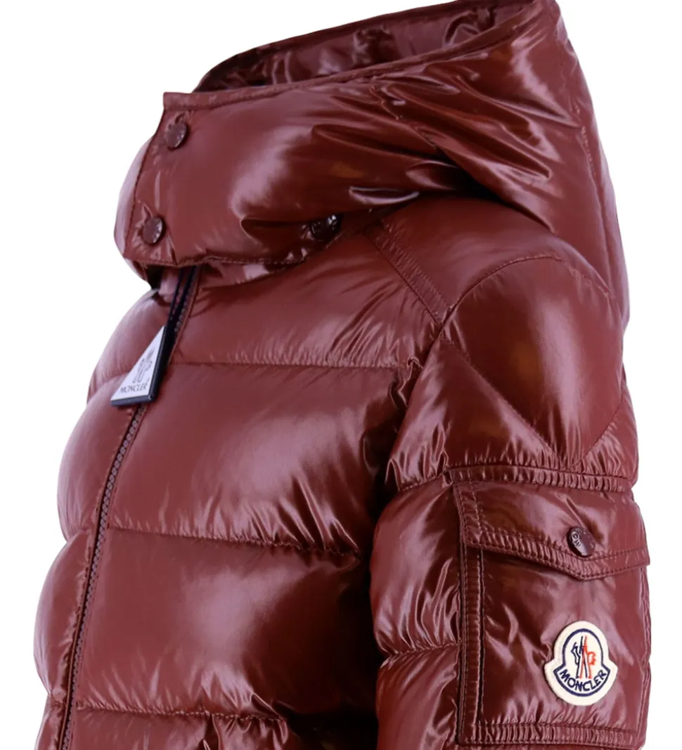 Moncler Dunjakke - Maya - Mørkerød