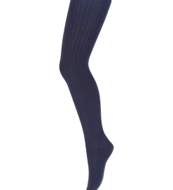 MP Strømpebukser - Bambus/Uld - Rib - Lenox - Navy
