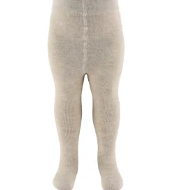 MP Strømpebukser - Uld/Bomuld - Bobbie - Lysebrunmeleret