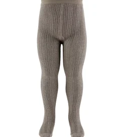 MP Strømpebukser - Viskose/Bambus - Glitter - Brown Sienna