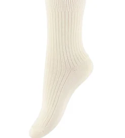 MP Strømper - Rib - Uld/Viskose/Bambus - Hilde - Ecru