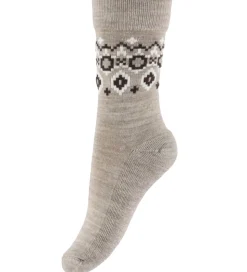 MP Strømper - Uld - Long - Torshavn - Lysebrunmeleret