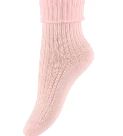 MP Strømper - Uld - Rib - Light Pink