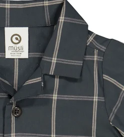 Müsli Skjorte - Check - Night Blue/Cashmere