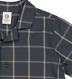 Müsli Skjorte - Check - Night Blue/Cashmere