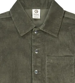 Müsli Skjorte - Fløjl - Deep Green
