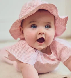 Müsli Top - Seersucker - Frill - Balsam Cream/Bubblegum