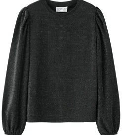 Name It Bluse - NkfRoisin - Sort m. Glimmer