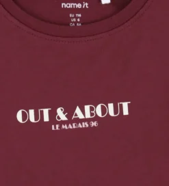 Name It Bluse - NmfVix - Burgundy/Out And About