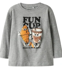 Name It Bluse - NmmRasmus - Grey Melange