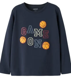 Name It Bluse - 2-pak - NmmVux - Island Fossil/Navy Blazer Game