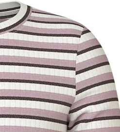 Name It Bluse - Rib - NkfVemma - Cloud Dancer/Seal Brown/Keepsak