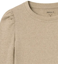 Name It Bluse - Rib - NmfSiclo - Glitter - Cement