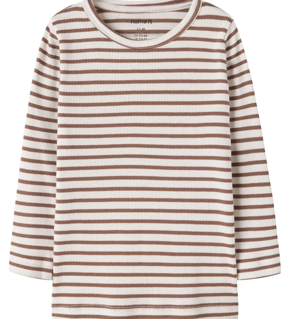 Name It Bluse - Rib - Noos - NmnBani - Toasted Coconut