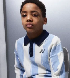 Name it Bluse - Strik - Viskoseblanding - NkmSima - Kentucky Blu