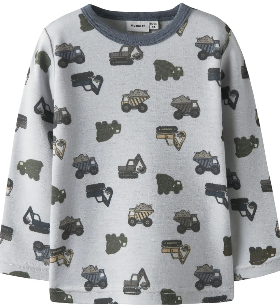 Name It Bluse - Uld - NmmWillow - Micro Chip/WORKING MACHINES