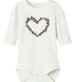 Name It Body l/æ - NbfOasa - Cloud Dancer m. Hjerte