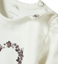 Name It Body l/æ - NbfOasa - Cloud Dancer m. Hjerte