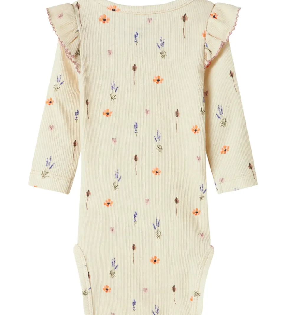 Name It Body l/æ - NbfOhio - Peyote Melange m. Blomster