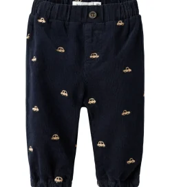 Name It Bukser - Fløjsvelour - NbmBen - Baggy - Navy Blazer