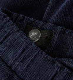 Name It Bukser - Fløjsvelour - NbmBen - Baggy - Navy Blazer