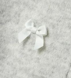 Name It Cardigan - Strik - NkfKarin - Lysegråmeleret/Sløjfer