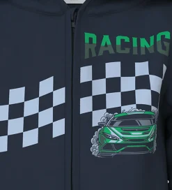 Name It Cardigan m. Hætte - NmmVoltinus - Navy Blazer/Racing