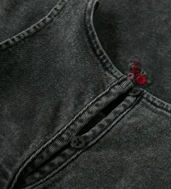 Name It Denimkjole - NmfBrynn - Medium Grey Denim/Flower