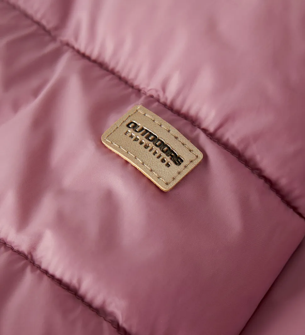 Name It Dynejakke - NkfMarble - Lilac