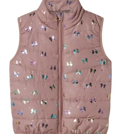 Name It Dynevest - NmfMylane - Woodrose m. Sløfer