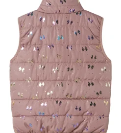 Name It Dynevest - NmfMylane - Woodrose m. Sløfer