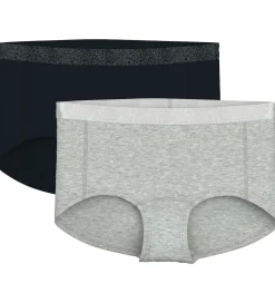 Name It Hipsters - 2-pak - NkfHipster - Noos - Black/w/ Grey Mel