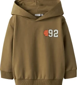 Name It Hættetrøje - NmmKelvin - Dull Gold m. Print