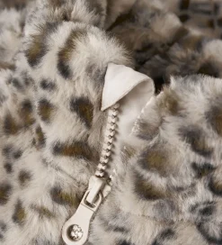 Name It Jakke - Imiteret Pels - NmfMila - Oxford Tan/Leo