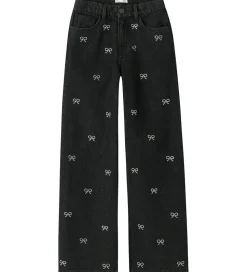 Name It Jeans - NkfRose - Dark Grey Denim m. Sløjfer