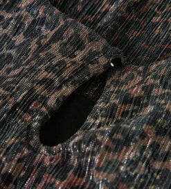 Name It Kjole - Plissé - NkfRisaring - Seal Brown/Leo