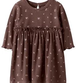 Name It Kjole - Rib - NbfSoho - Peppercorn