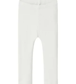 Name It Leggings - Rib - NbnKab - Cloud Dancer