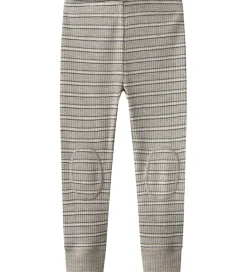 Name It Leggings - Uld/Modal - Rib - NmmWomi - Satellite/Stripes
