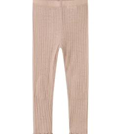 Name It Leggings - Uld/Silke - Rib - NmfWossa - Shadow Gray