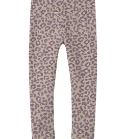 Name It Leggings m. Fleece - NmfDavina - Summer Sand/Leo